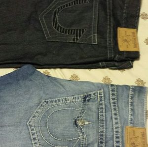 True Religion jeans both pair are a size 40